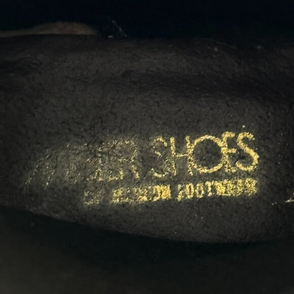 Vintage 80s Mister Shoes by Markon Mid-Calf Fold Over Leather Boots Sz 7 White - Picture 10 of 13